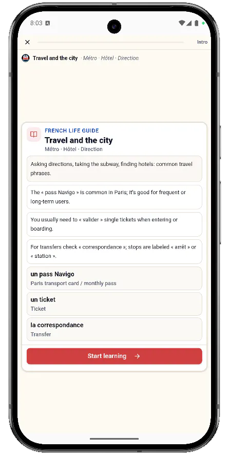 French Ready App gallery image