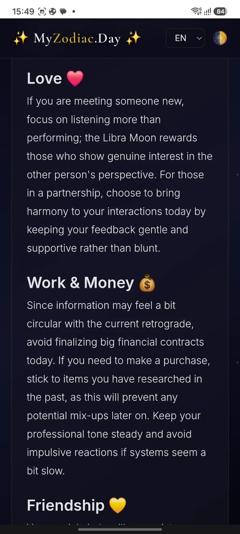 MyZodiac.Day screenshot 3