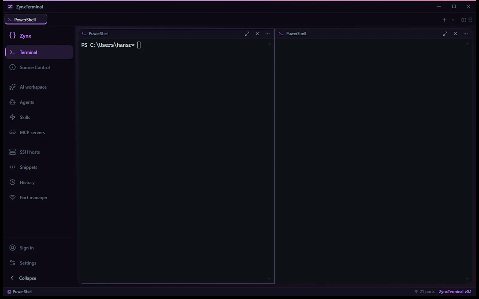 ZynxTerminal screenshot 1