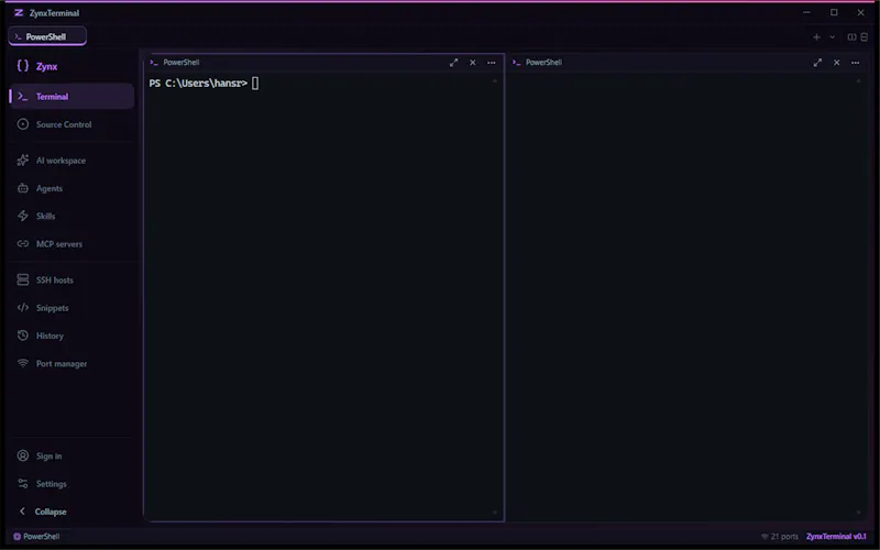 ZynxTerminal screenshot 1