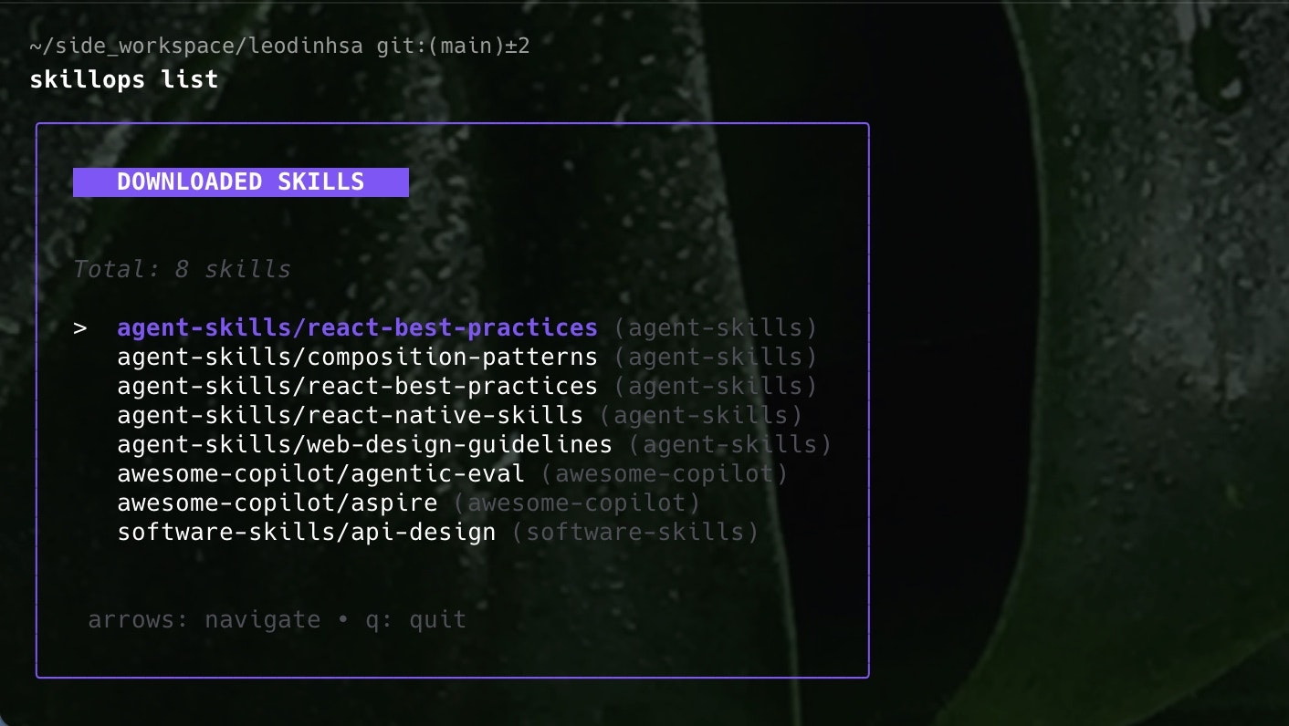 SkillOps - Screenshot 2 showing product features and functionality