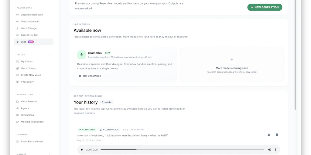 DramaBox by Resemble AI