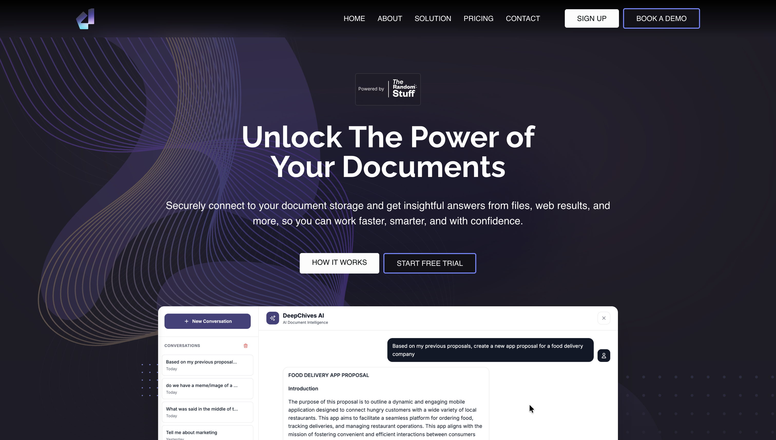 DeepChives AI  - Main product screenshot demonstrating key features and user interface
