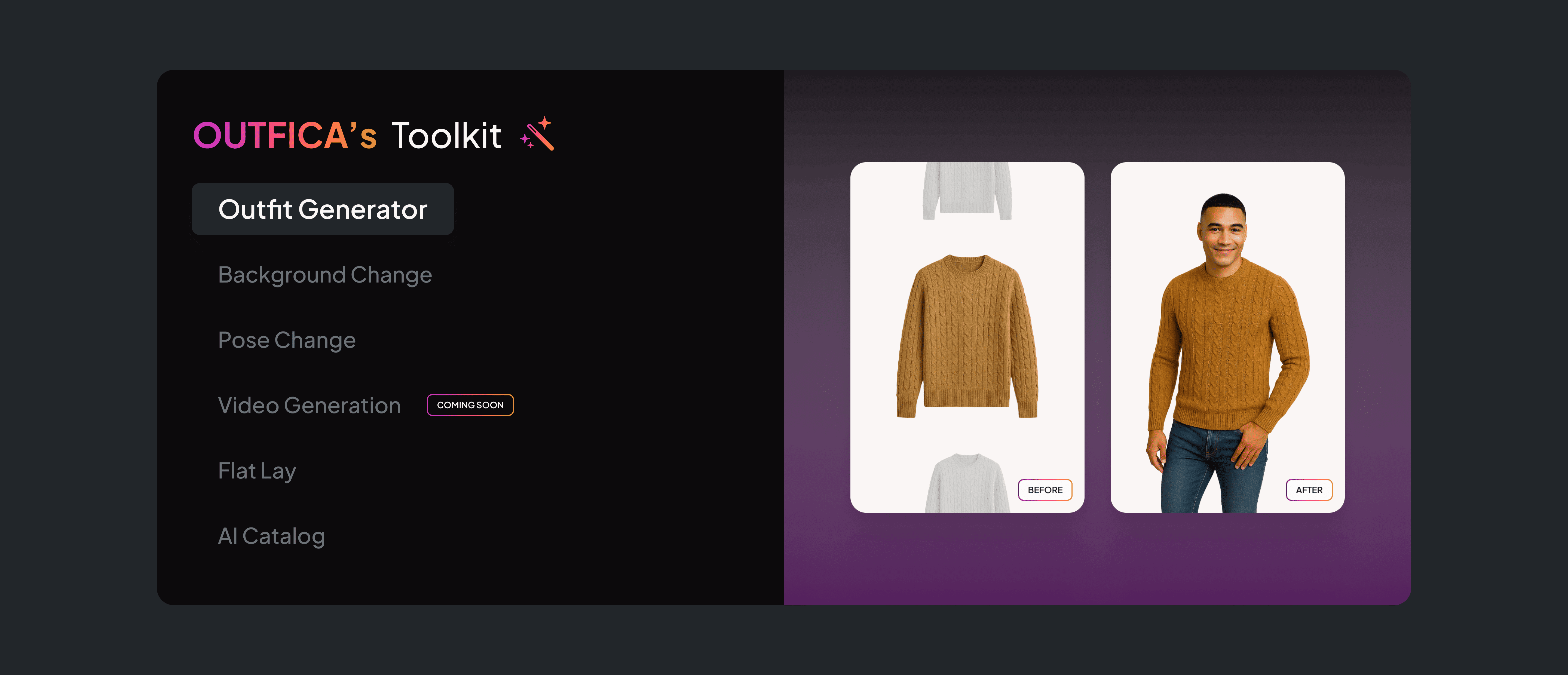 Outfica - Screenshot 4 showing product features and functionality
