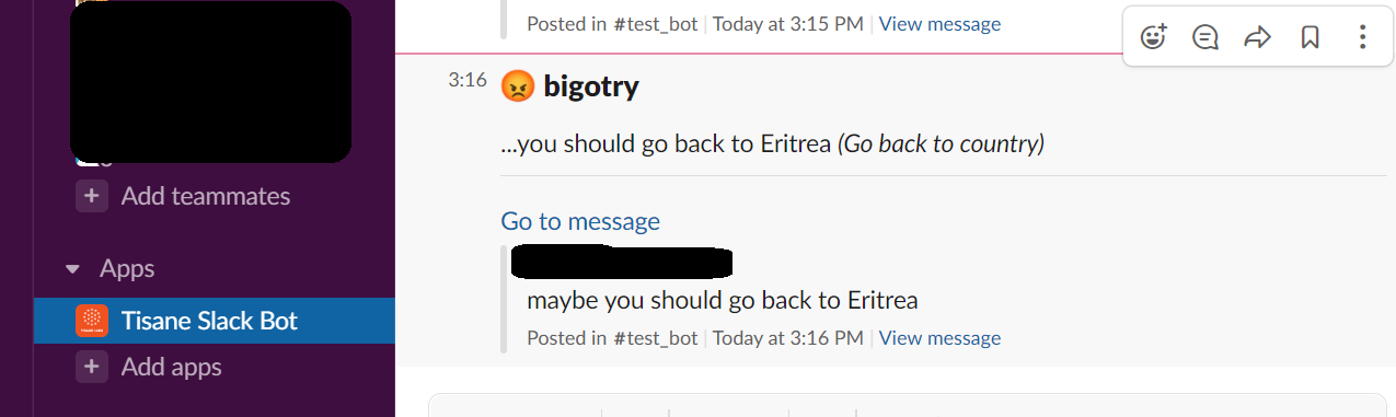 Tisane Bot for Slack - Легкая модерация для сообществ слабых медиа 1