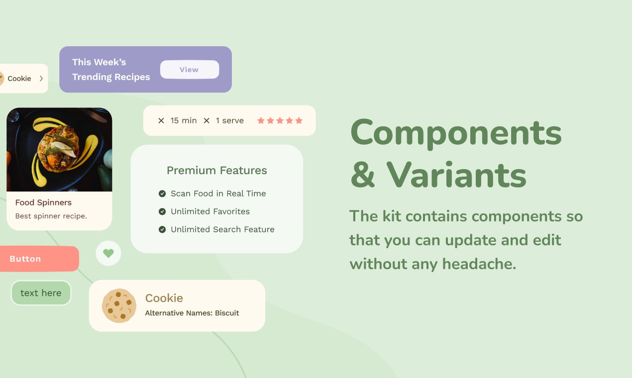 kcal - Nutrion App UI KIt gallery image