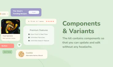 kcal - Nutrion App UI KIt gallery image