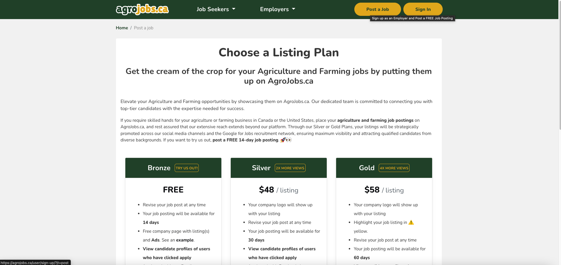 AgroJobs.ca - Откройте для себя работу своей мечты в сельском хозяйстве медиа 3