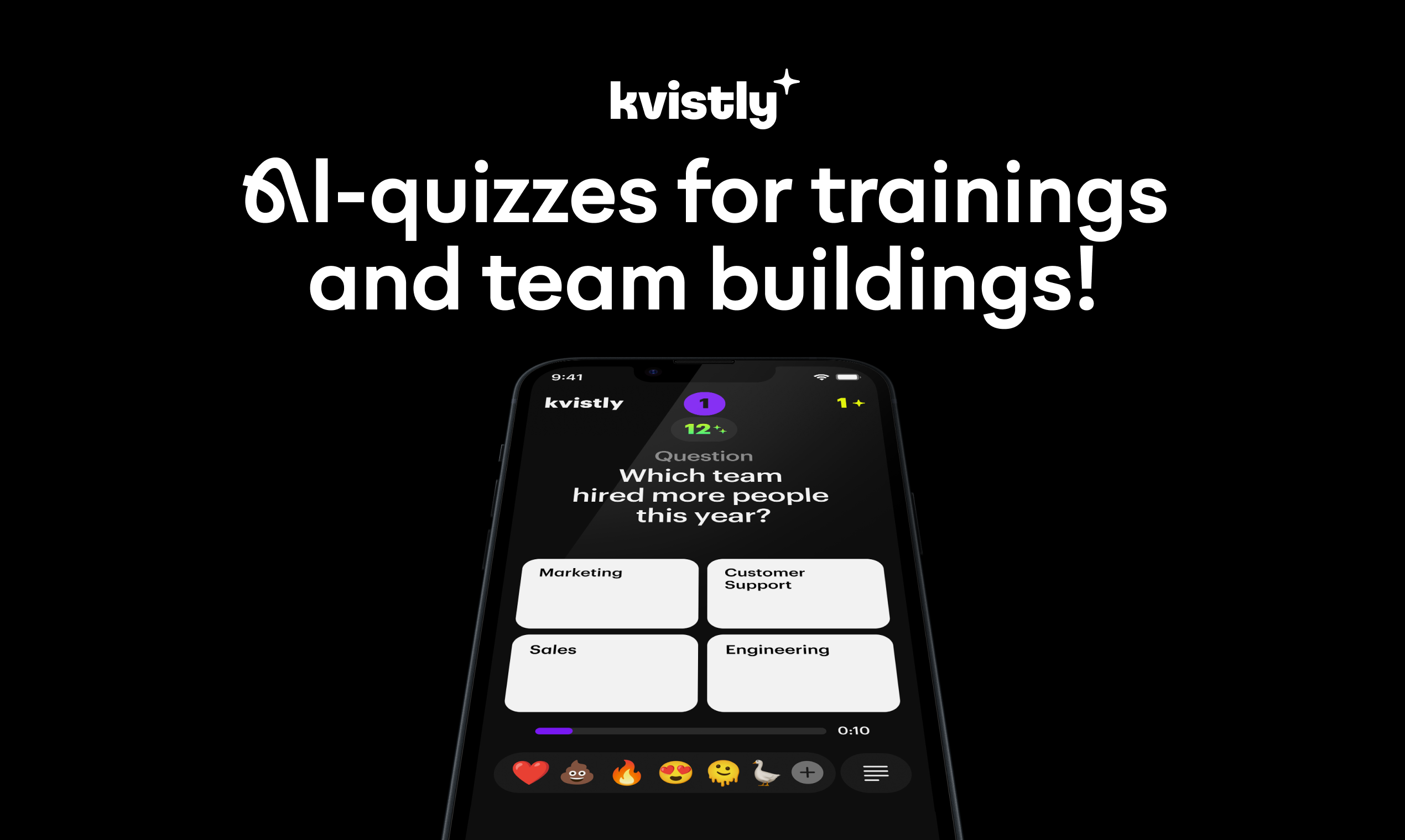 startuptile Kvistly-AI-quizzes for better trainings and team-buildings!