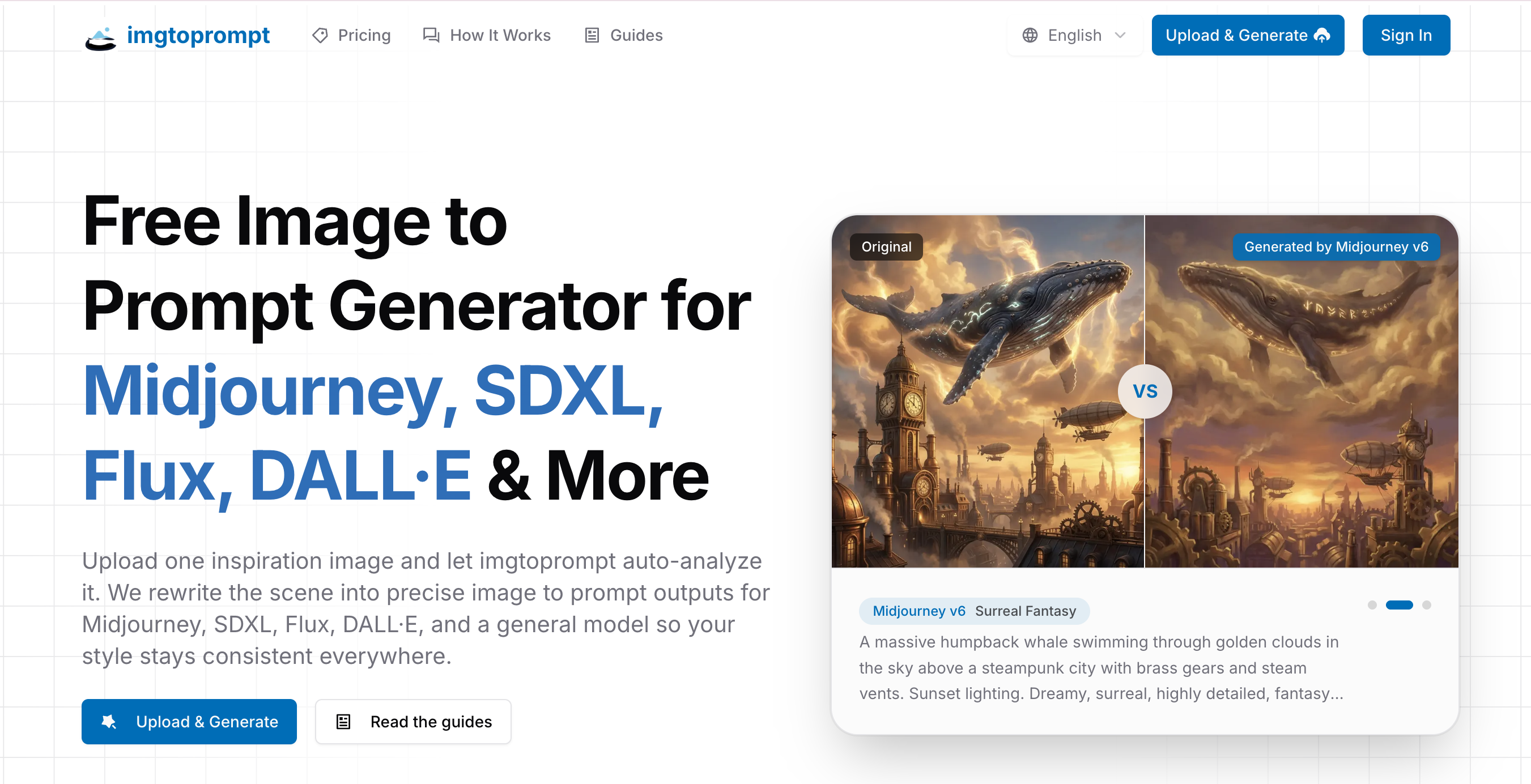 imgtoprompt - Main product screenshot demonstrating key features and user interface