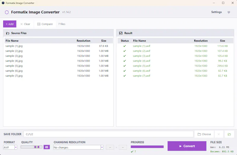 Formatix Image Converter screenshot 2