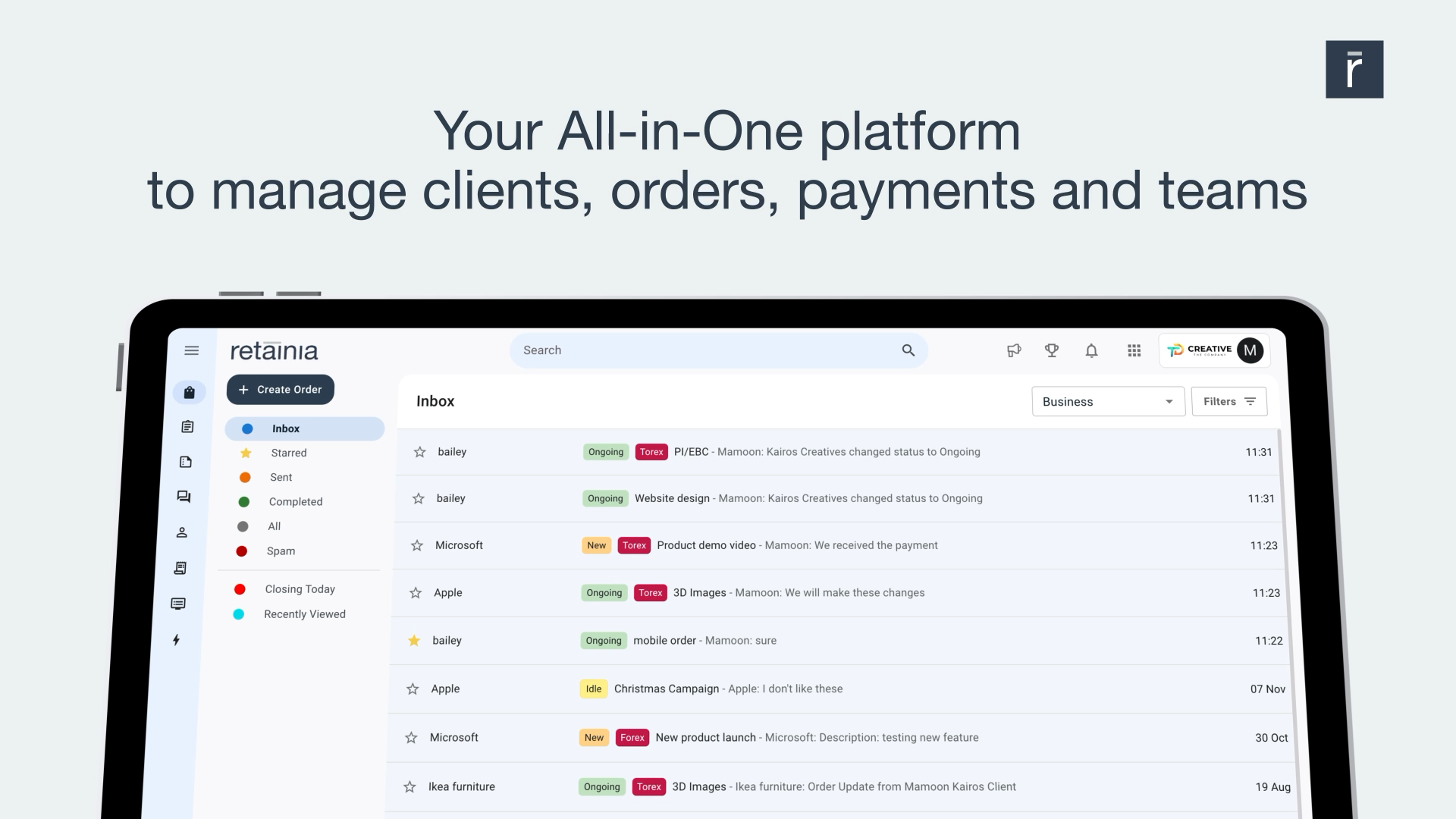 Retaitia - Операционная система для агентств следующего поколения медиа 3