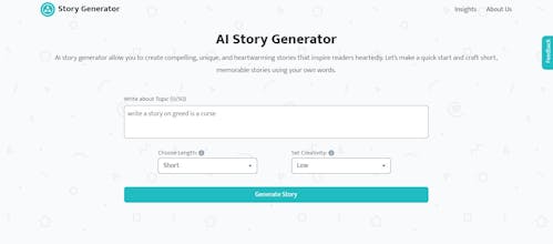 AI Story Generator gallery image