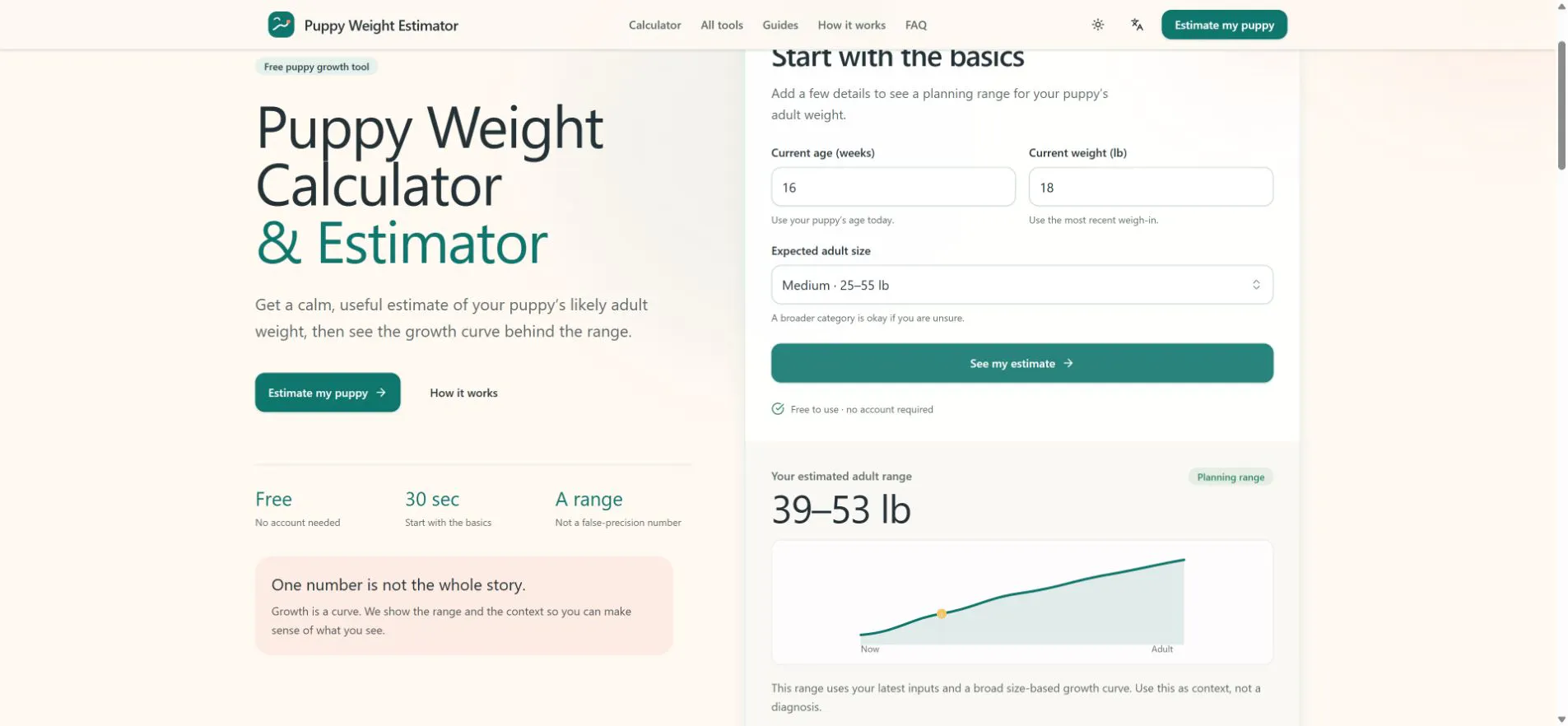 Puppy Weight Estimator gallery image