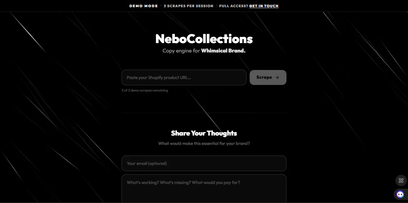 NeboCollections 제품 배너