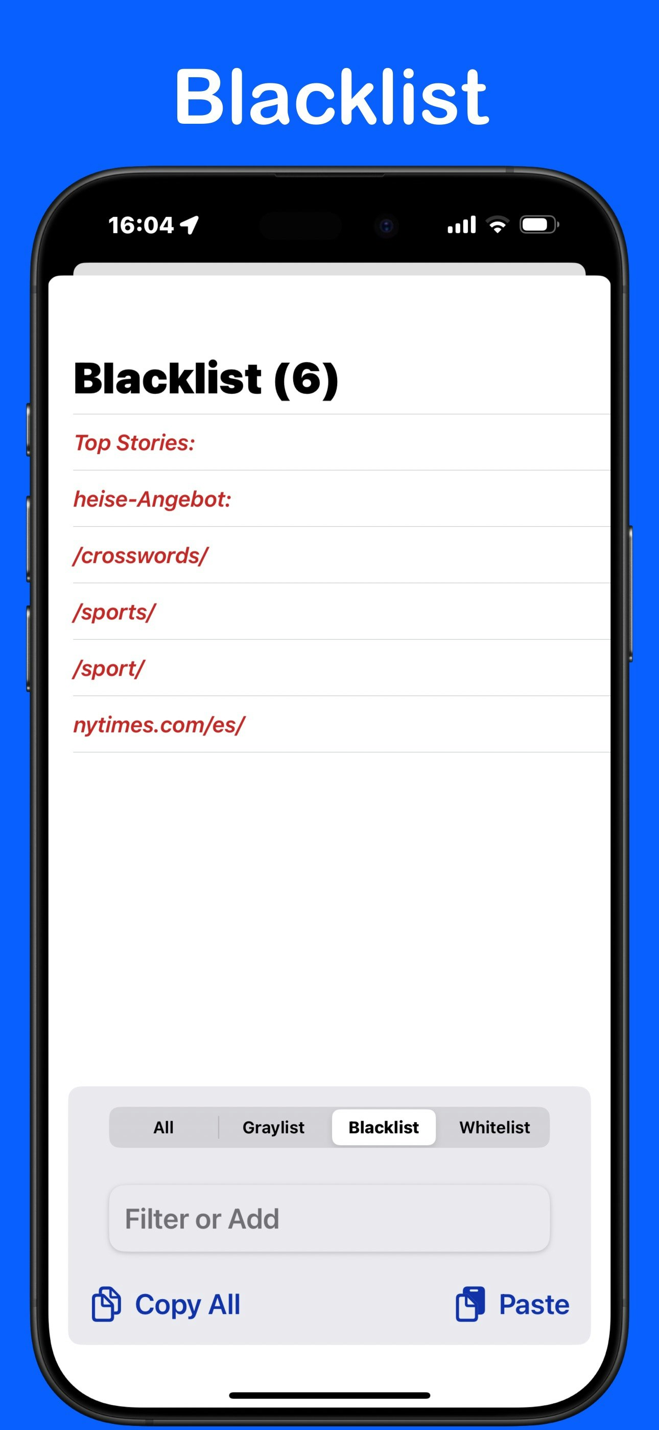 RSS -Filter.com - Haber Besleme Okuyucu - Akıllı filtrelerle RSS okuyucu (kara liste, beyaz liste) medya 6