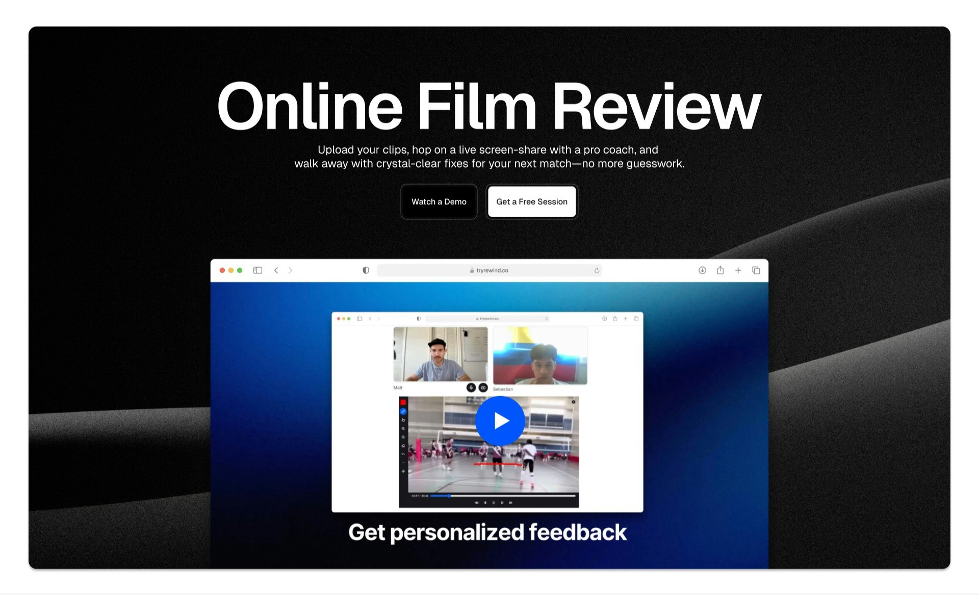 Tryrewind - Canlı Film İncelemesi ile Sporcuları Güçlendiren medya 2