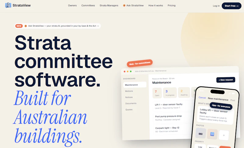 StrataView — Strata Committee Management screenshot 1