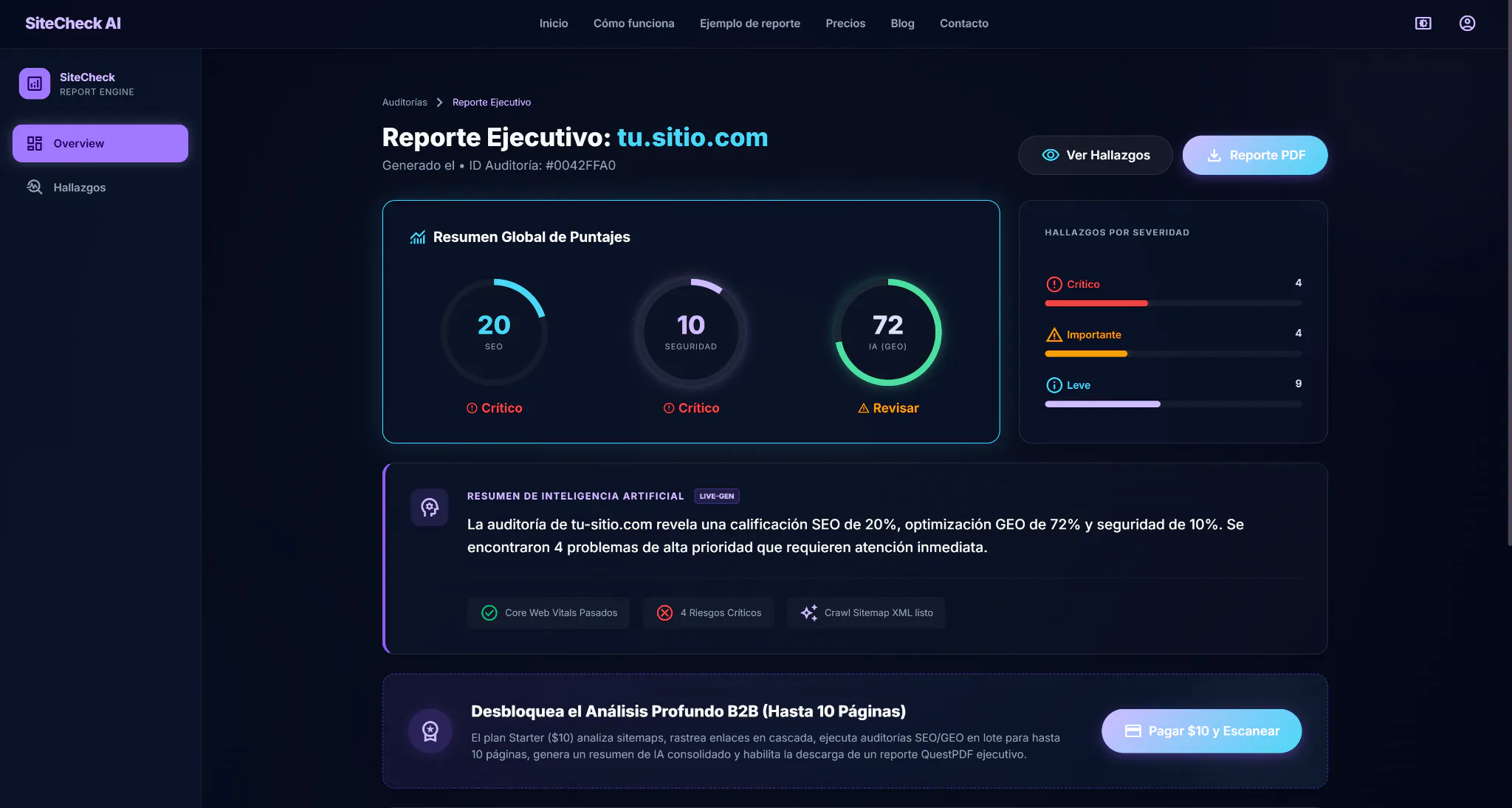 SiteCheck AI 截图 3