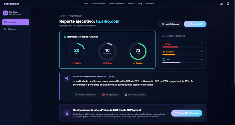 SiteCheck AI screenshot 3