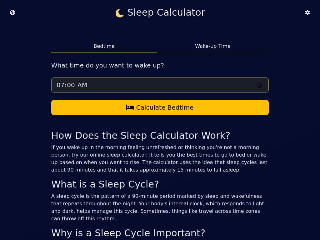 Calculate Sleep And Wake Up Refreshed media 1