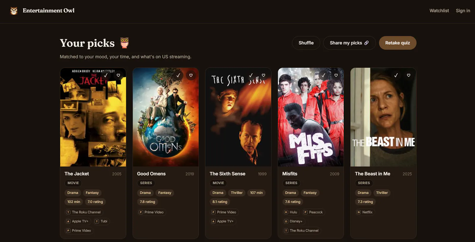 Entertainment Owl screenshot 7