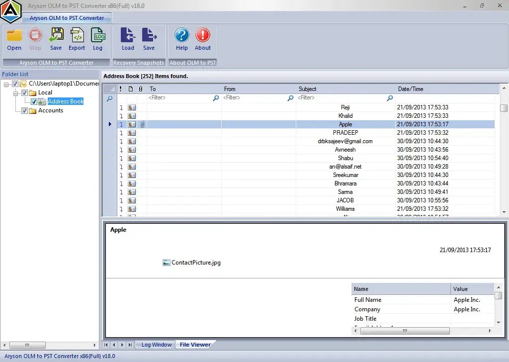 Aryson OLM a PST Converter media 4