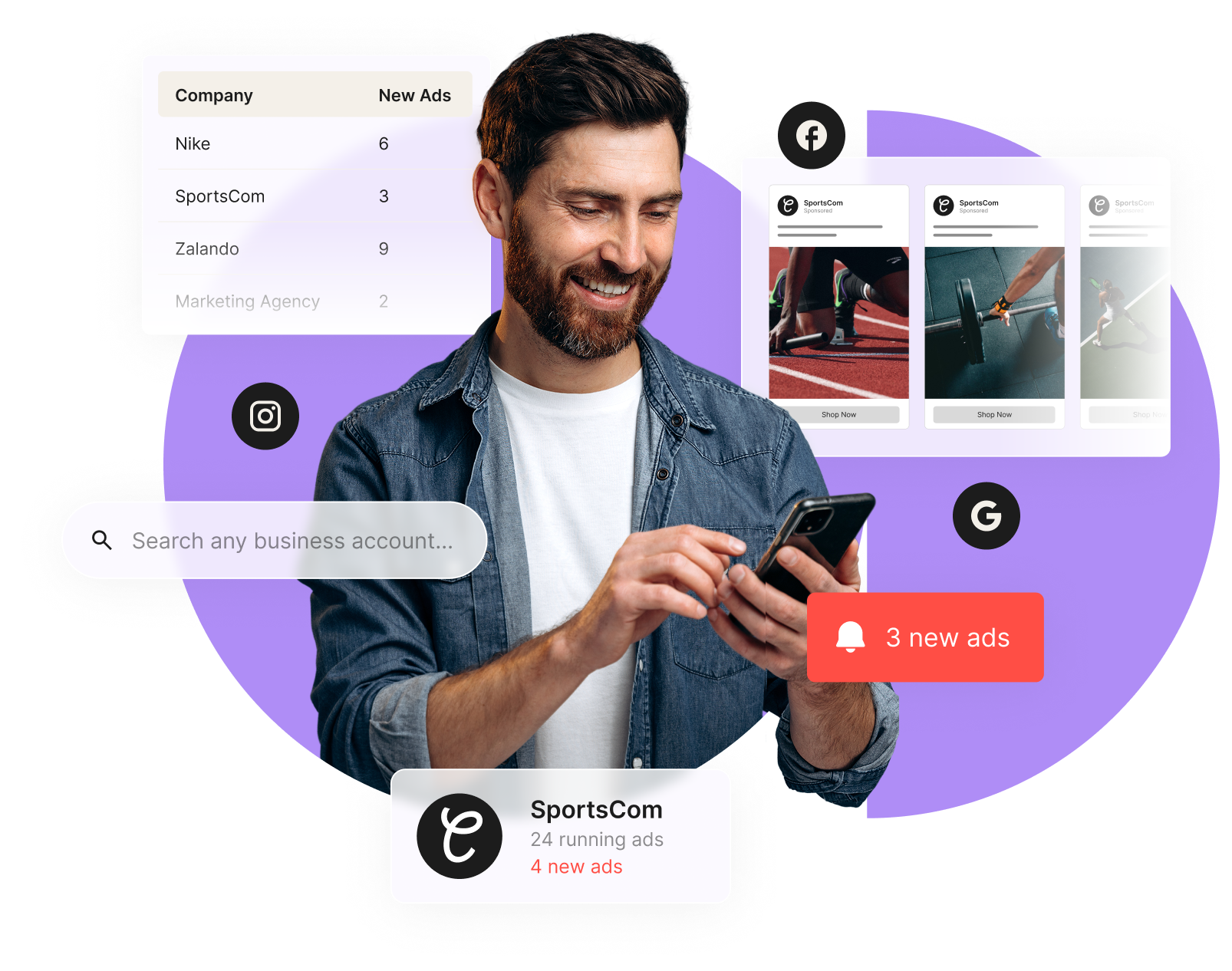 New AdPeekr feature: Google Ads Alerts gallery image