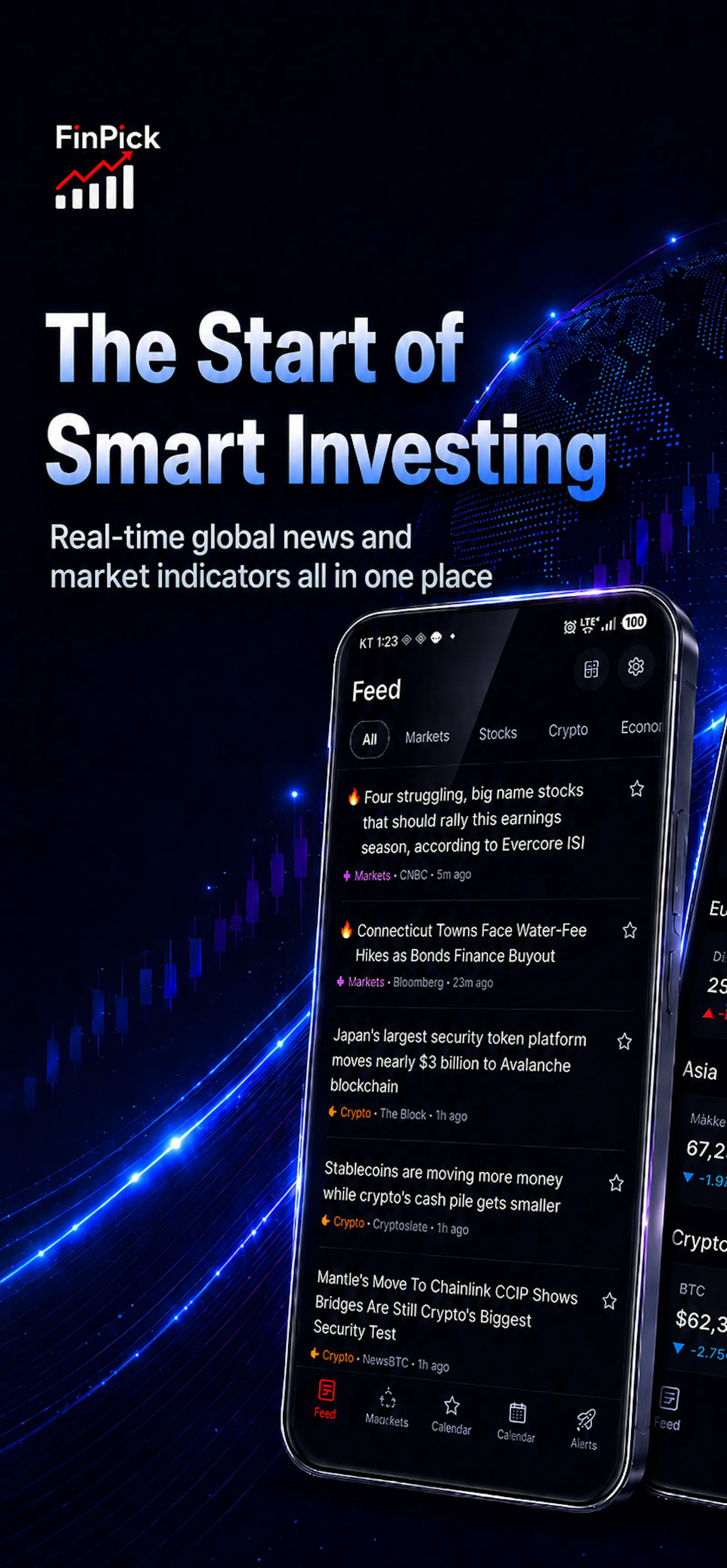 FinPick-Crypto & Stock Monitor screenshot 1