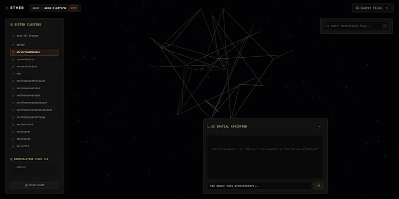 ETHER  3D Codebase Universe screenshot 4