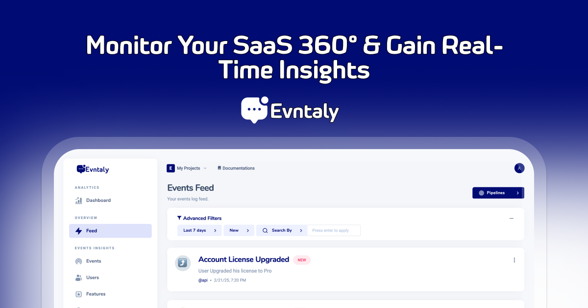 Evntals - Analisi in tempo reale che trasforma gli eventi in crescita media 2