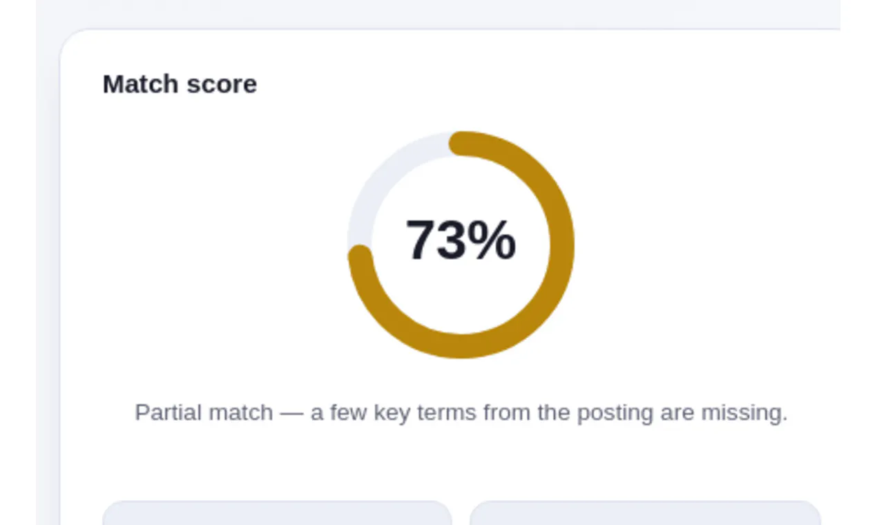Resume ↔ Job Description Match Checker gallery image