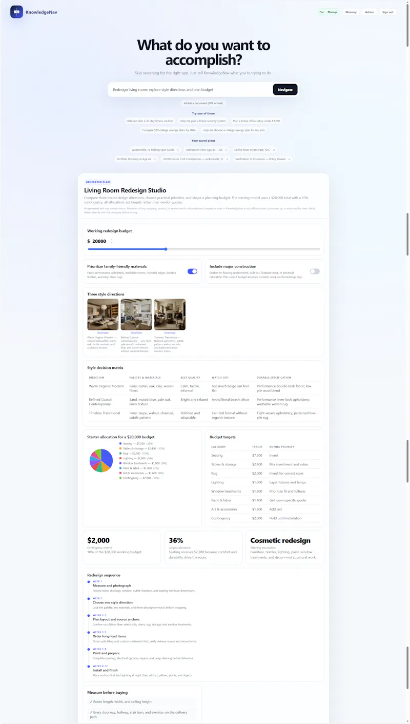 KnowledgeNav screenshot 2