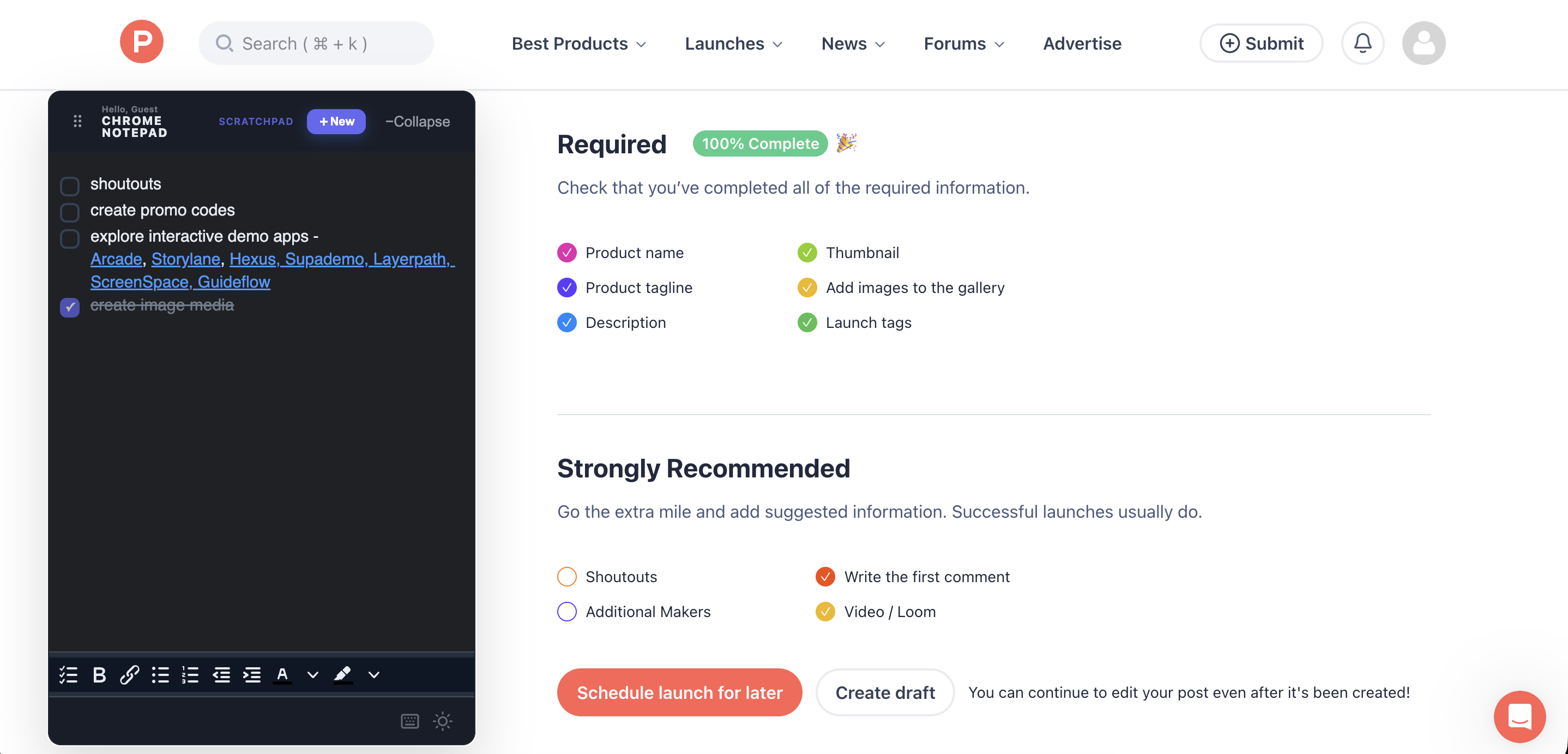Chrome Notepad gallery image