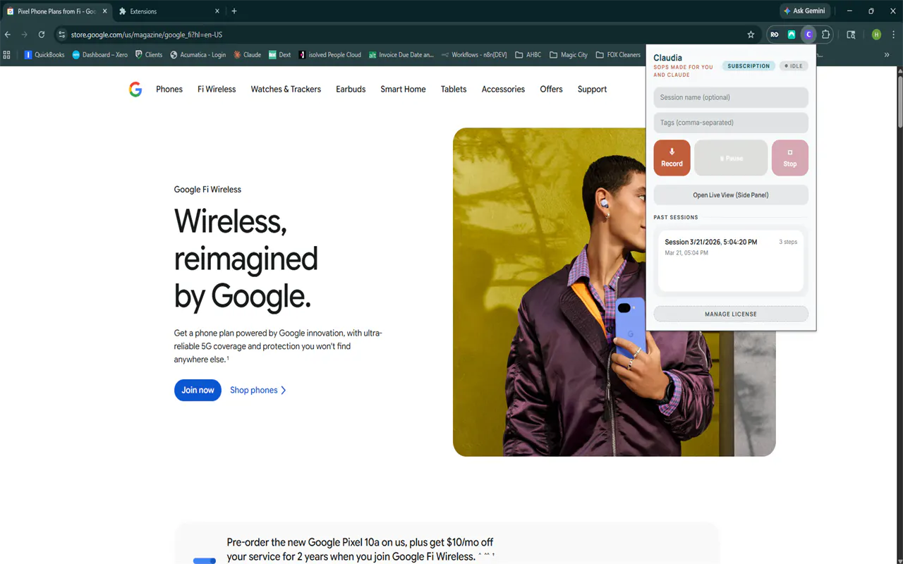 Claudia — Browser Workflow Recorder gallery image
