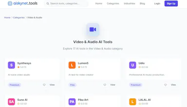Video & Audio Ai Tools Directory gallery image