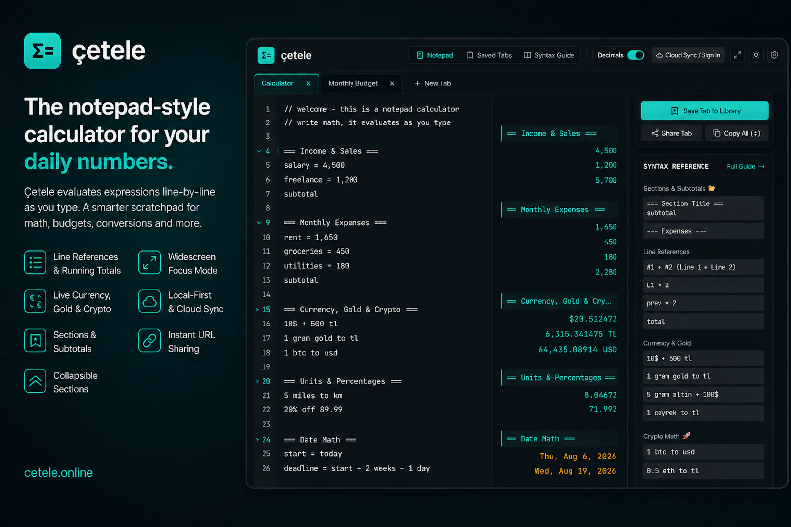çetele screenshot 2