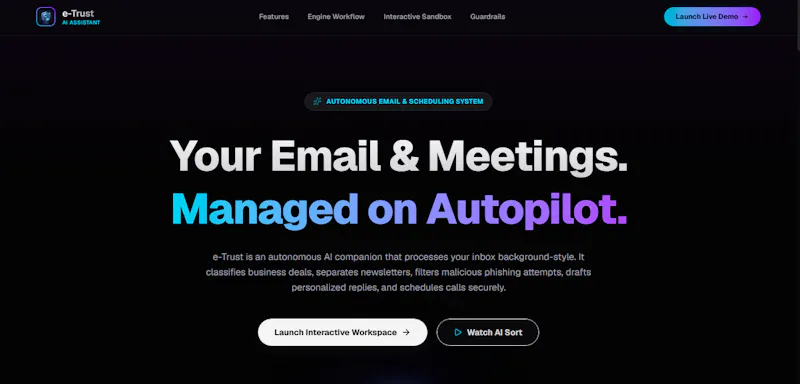 E-Trust screenshot 1