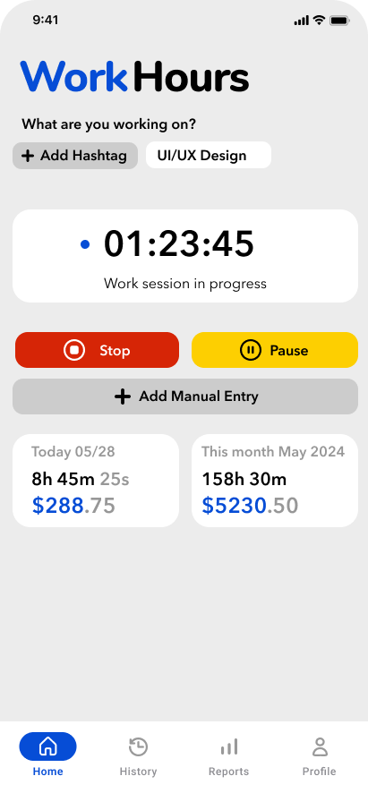 Média Travail de travail - Suivez votre temps, les heures de travail 2