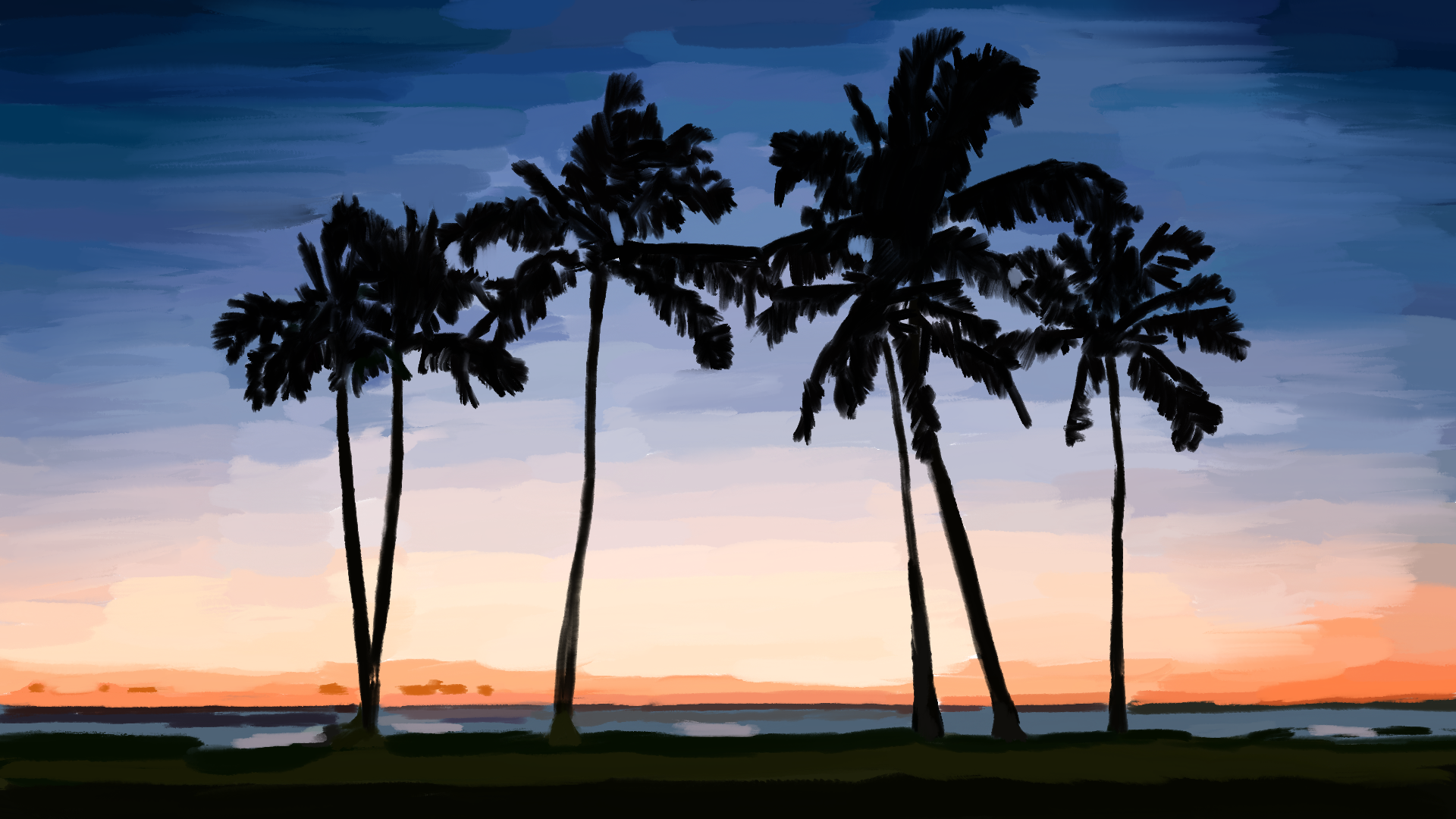 Hand Painted Zoom Backgrounds for Biden gallery image