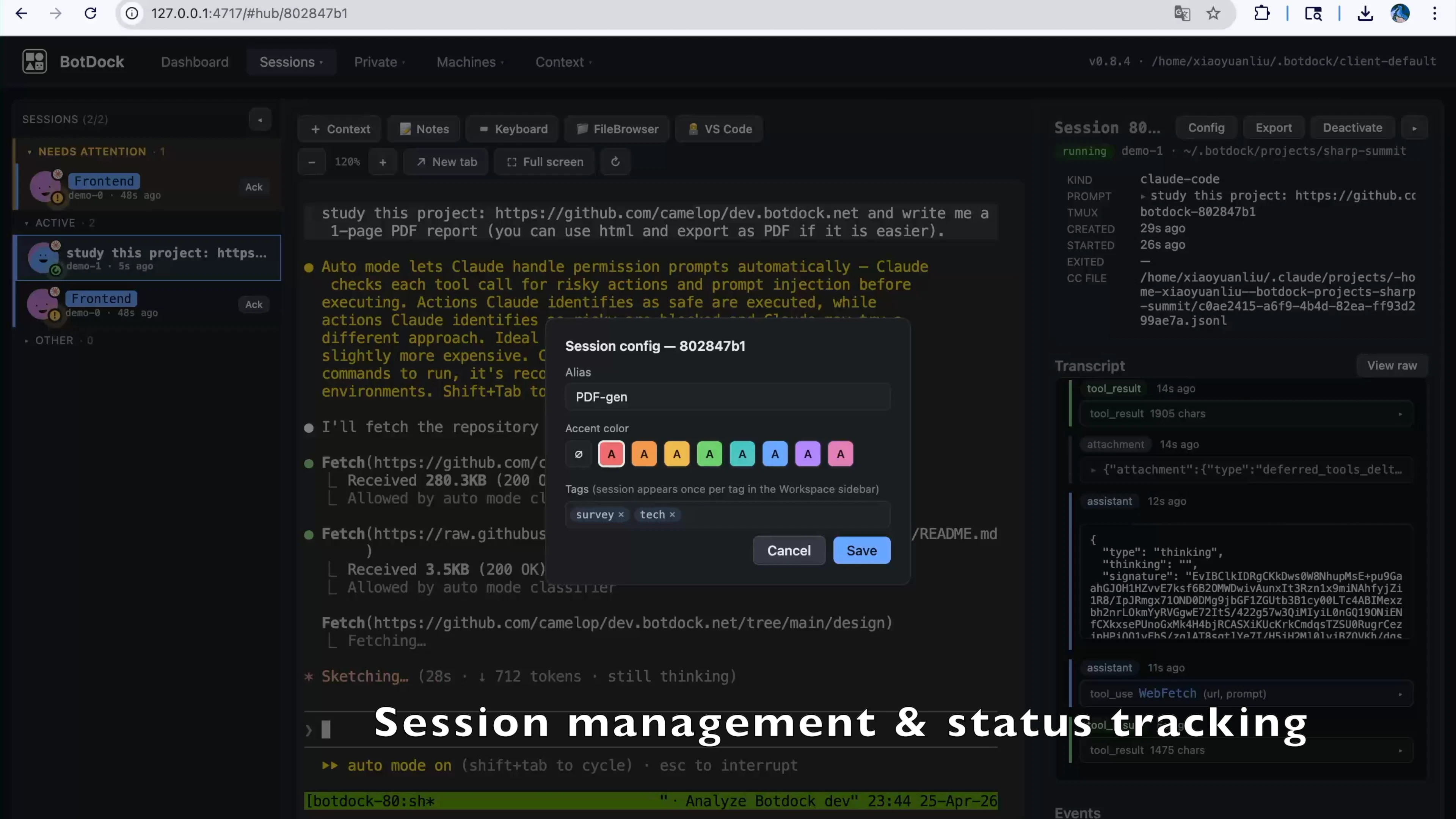 BotDock screenshot 2