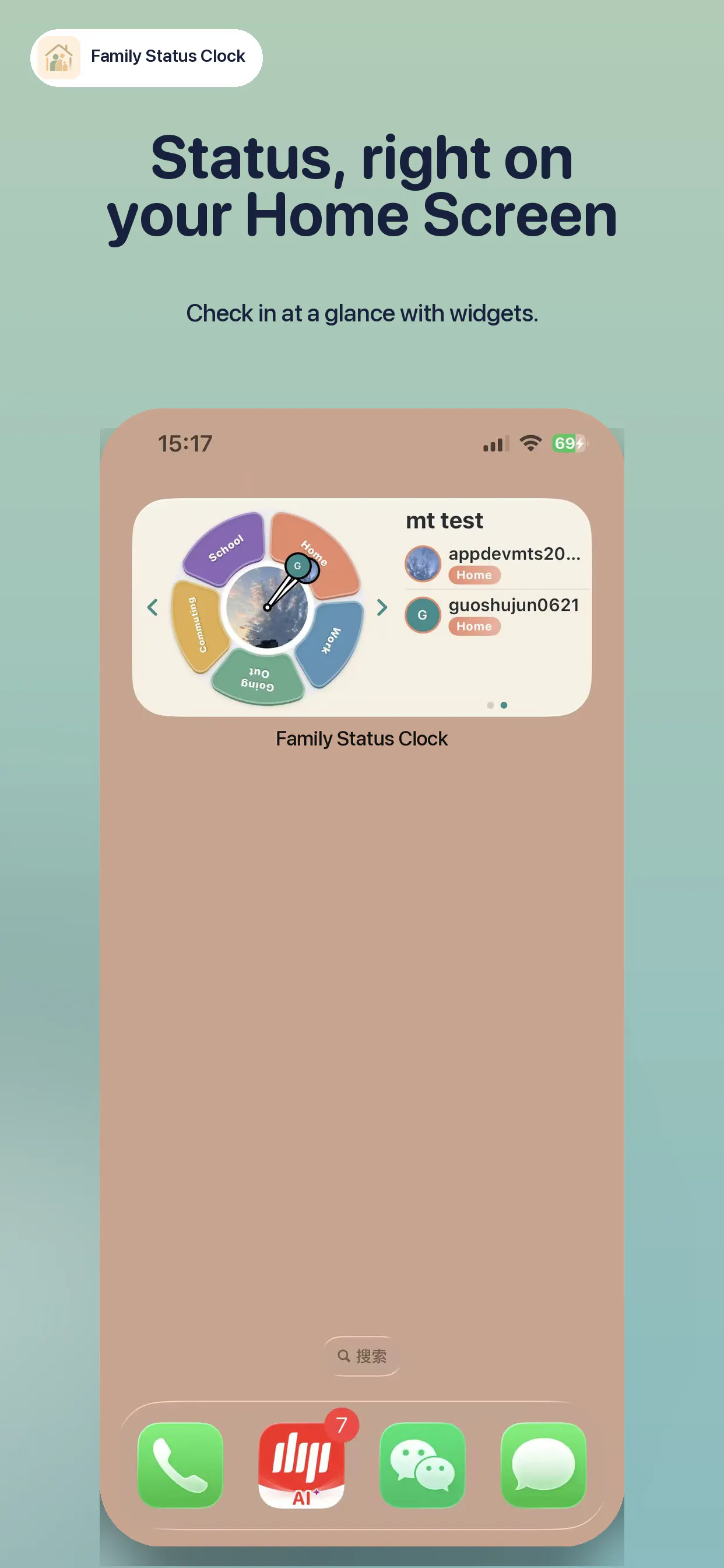Family Status Clock gallery image