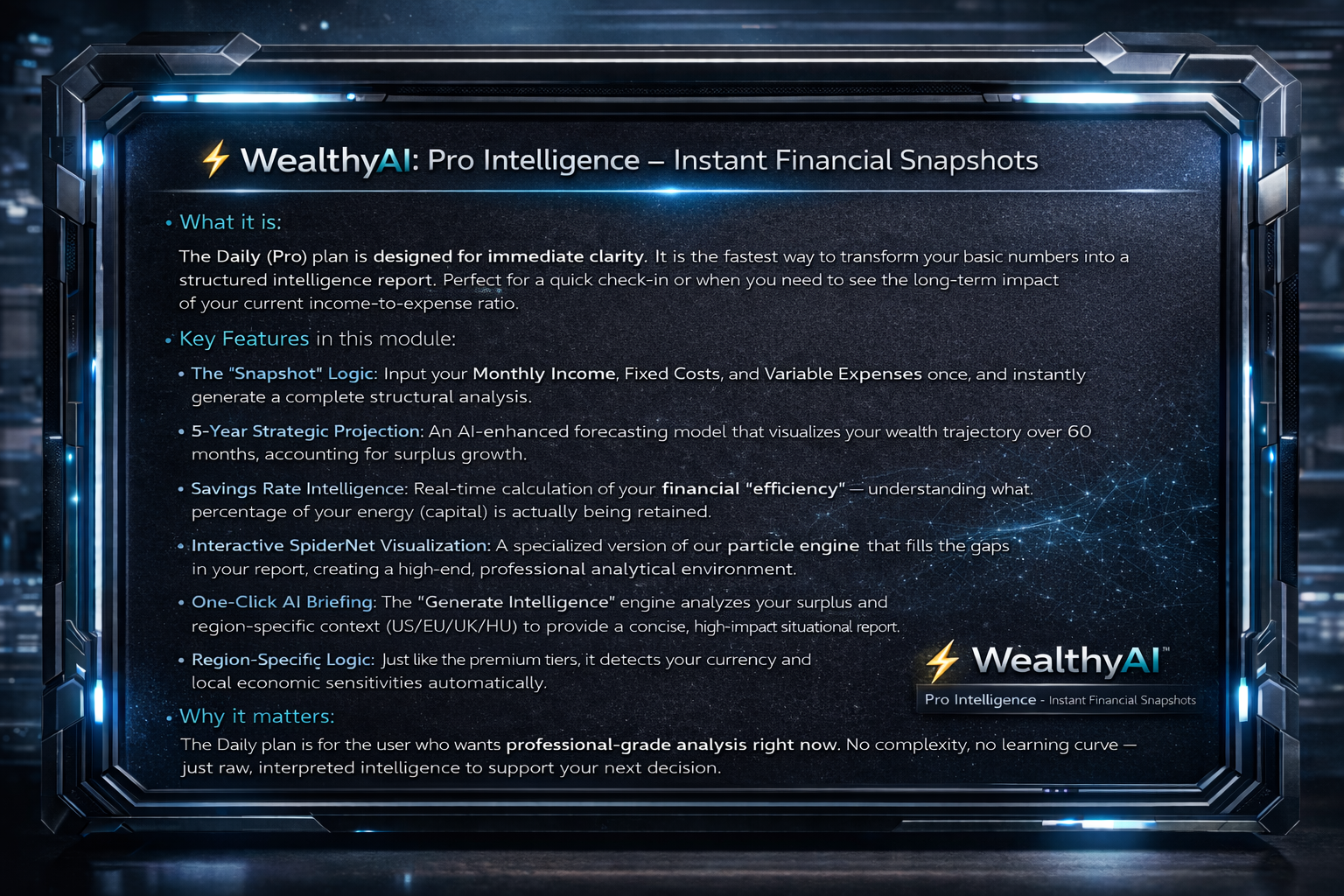 WealthyAI ⧈ gallery image