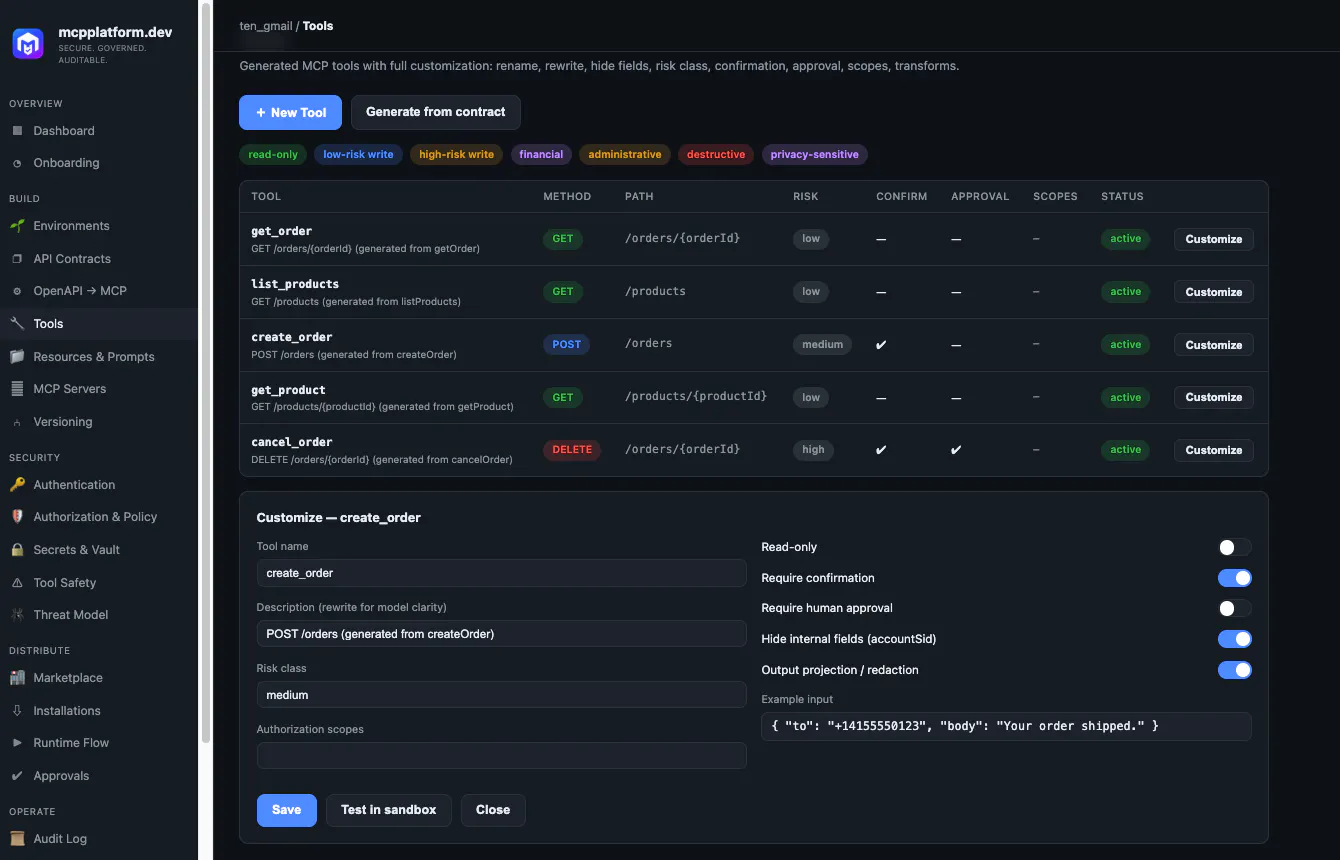 MCP Platform gallery image