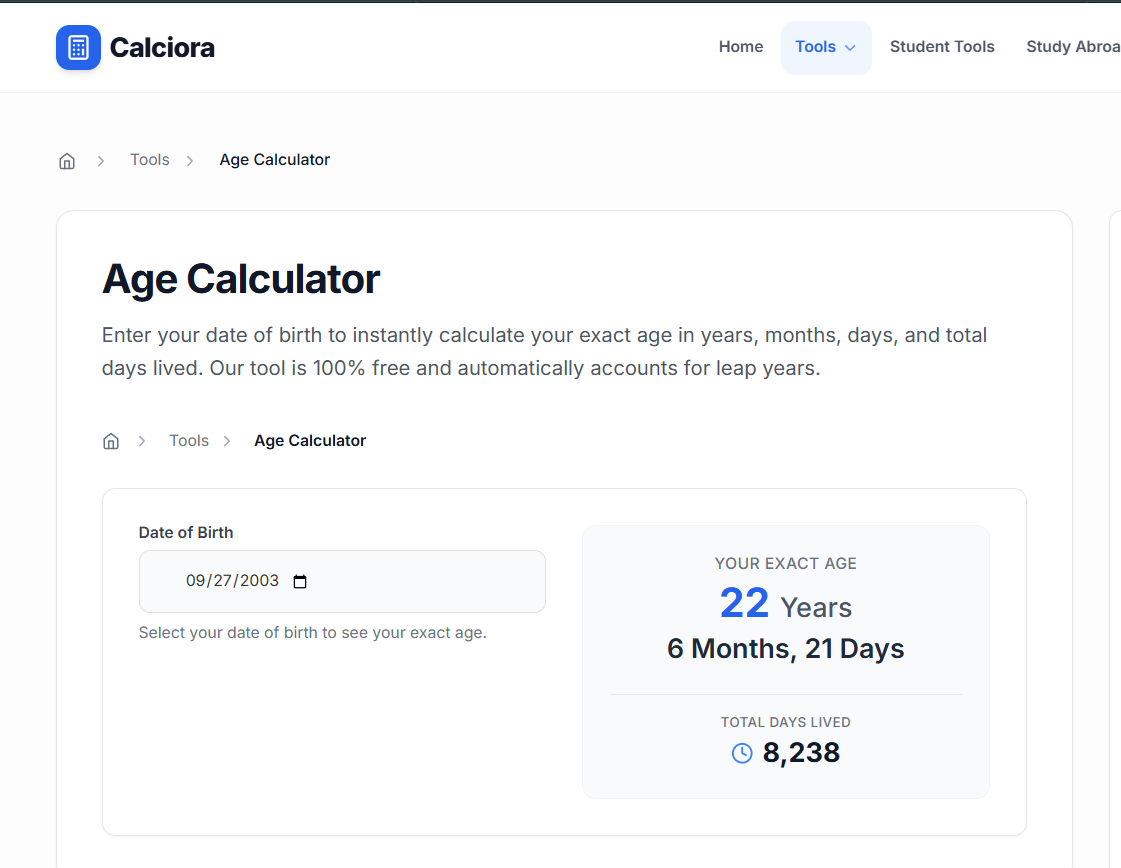 Age Calculator gallery image