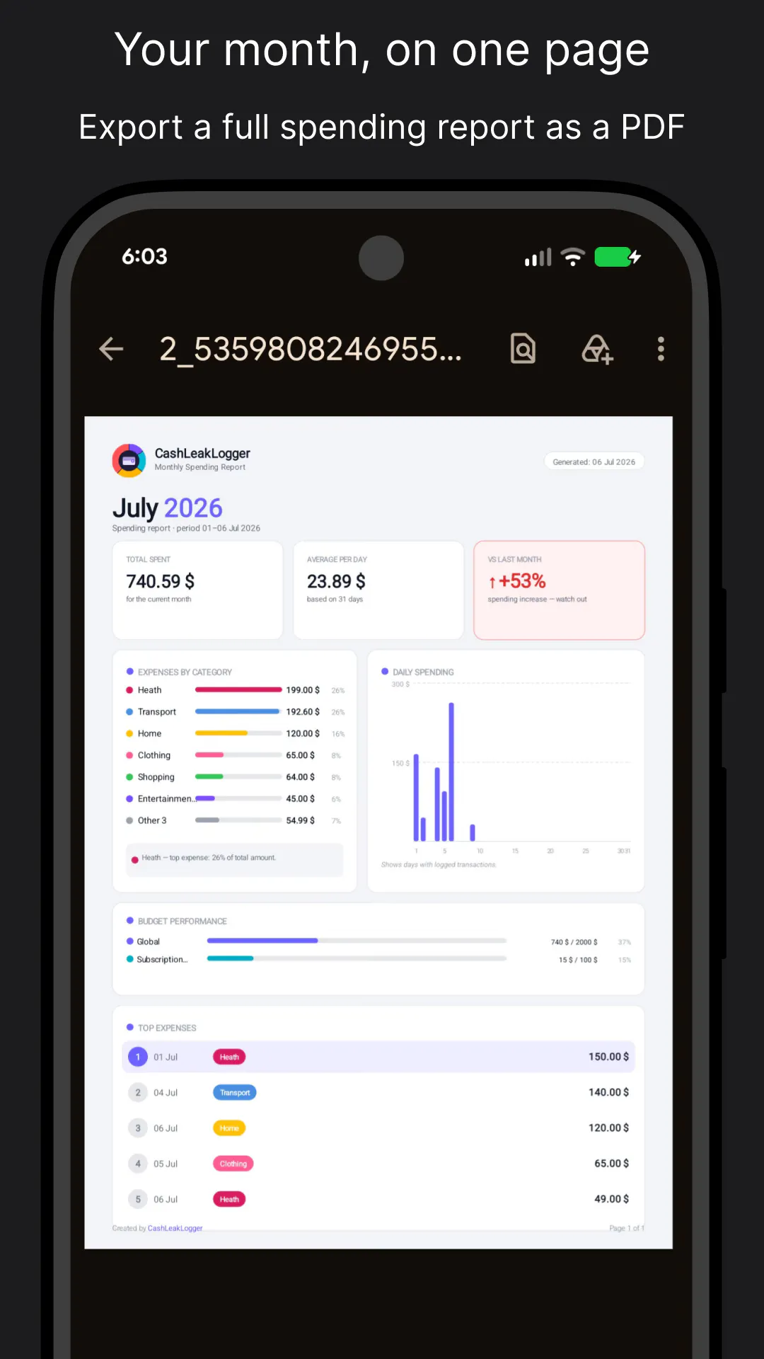 CashLeakLogger gallery image