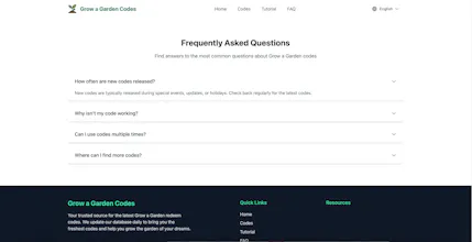 Grow Garden Code gallery image