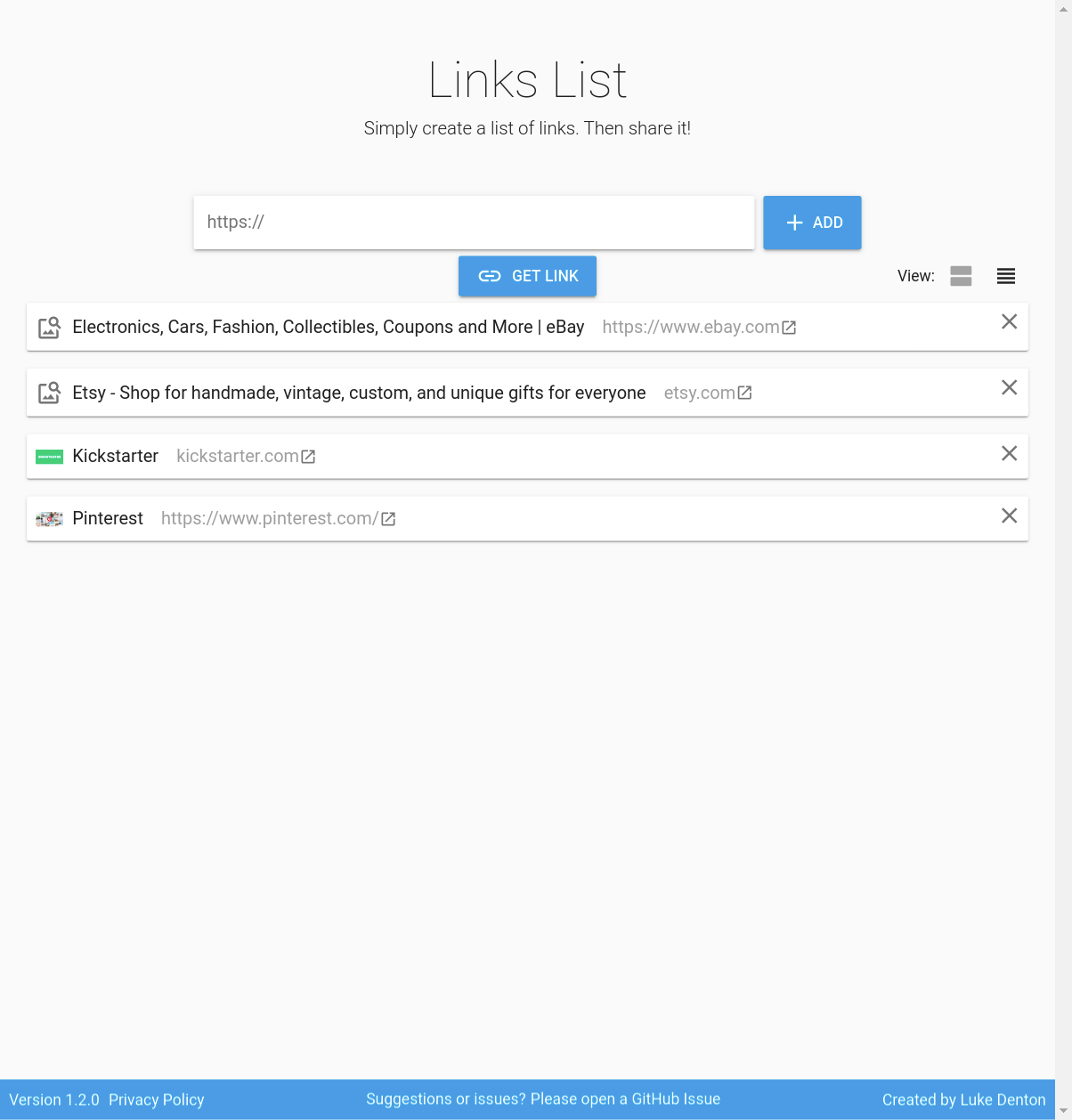 Links List gallery image