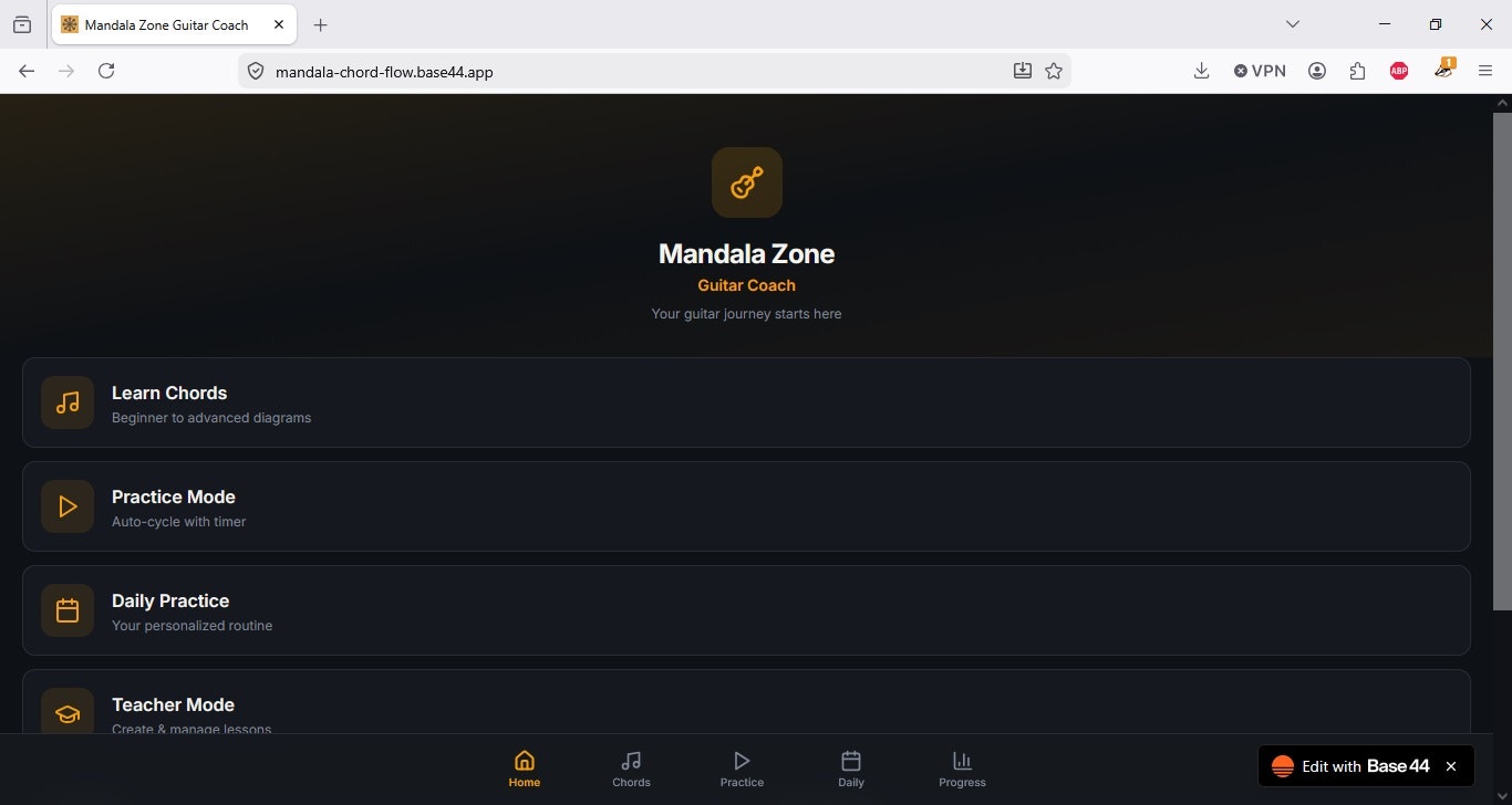 Mandala Zone Guitar Coach