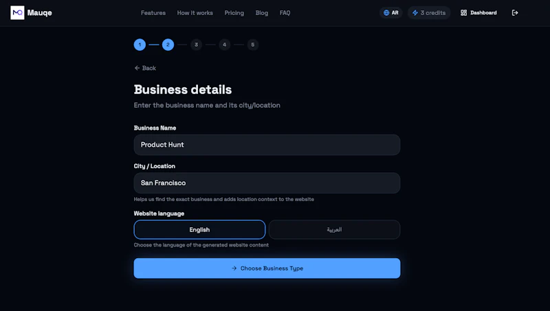 Mauqe.com - AI website builder screenshot 3